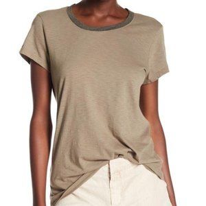 MICHAEL STARS contrast crew neck tshirt AI25